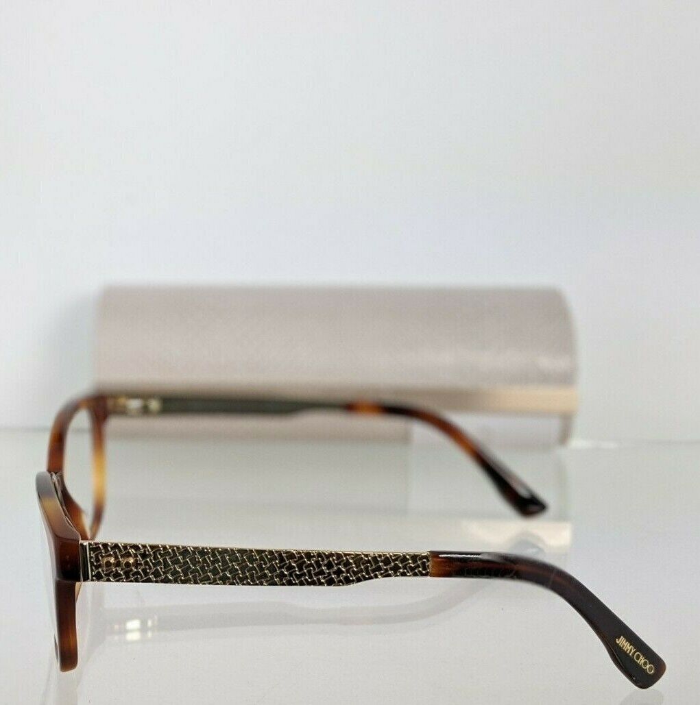 Brand New Authentic Jimmy Choo Eyeglasses 160 BHZ Tortoise Gold Frame