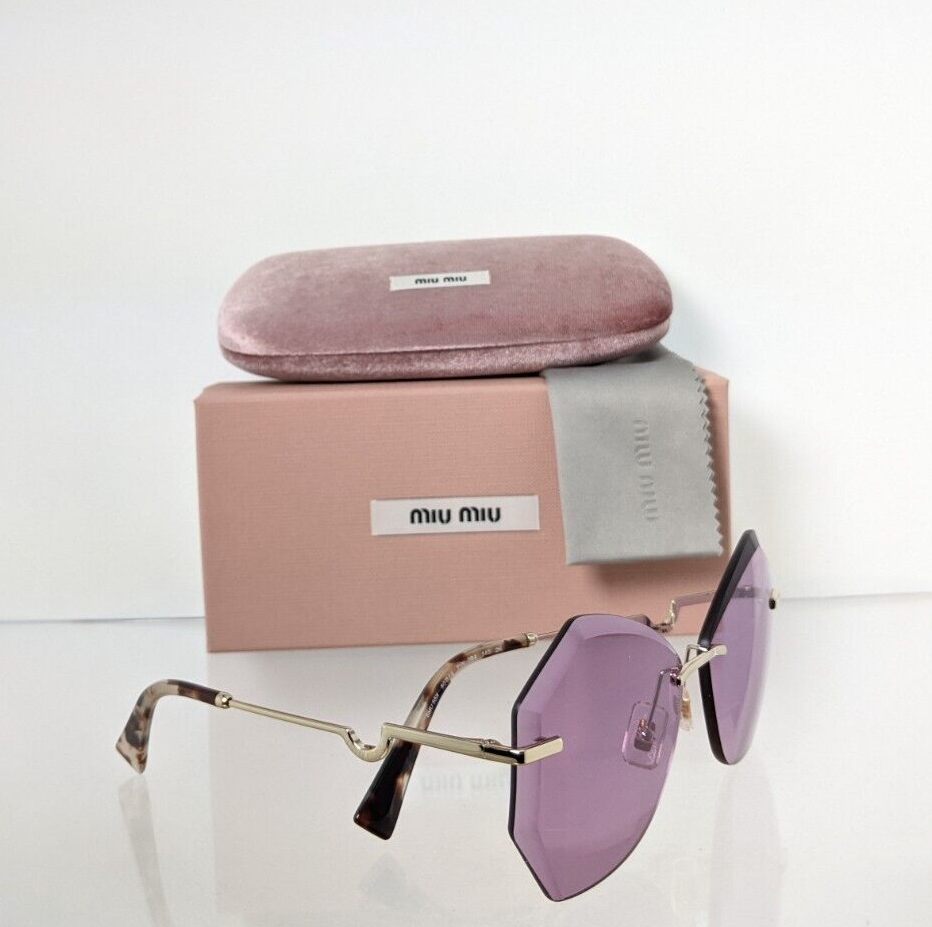 Brand New Authentic MIU MIU SMU 55X ZVN 0B4 Sunglasses Gold SMU 55X Frame