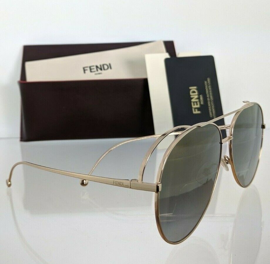 Brand New Authentic Fendi FF 0286/S Sunglasses J5GFQ Gold Frame 0286