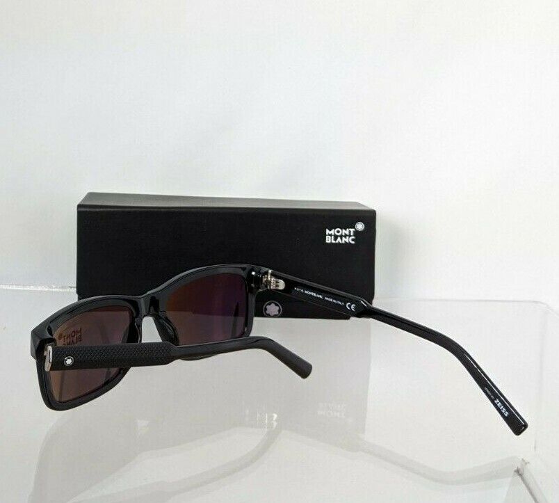 Brand New Authentic Mont Blanc Sunglasses MB653 01N 55mm Black Frame 653