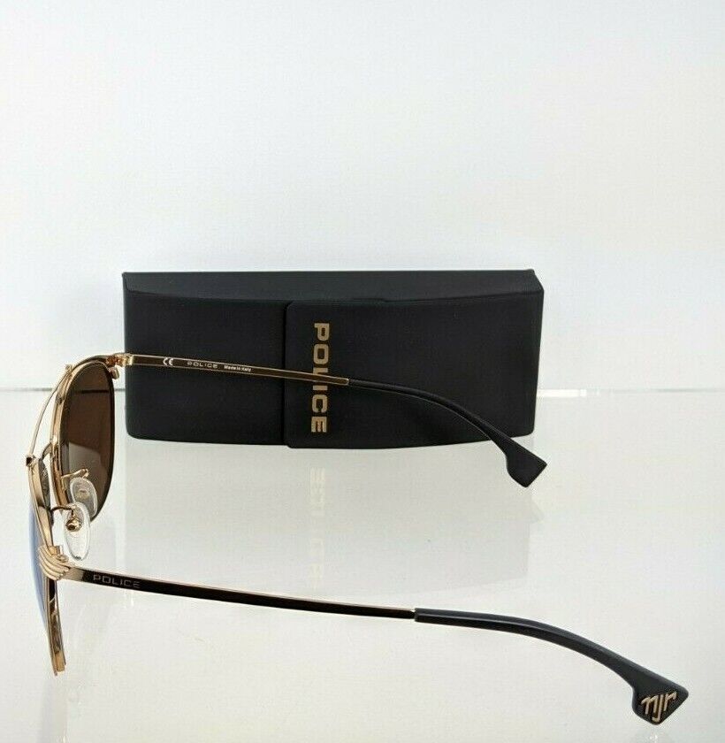 Brand New Authentic Police Sunglasses Rival 9 SPL 156V Col. 300G Gold 51mm Frame