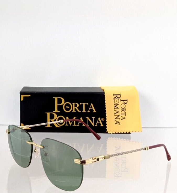 New Authentic Porta Romana Sunglasses MOD. 1009 Col. 100W Vintage Frame