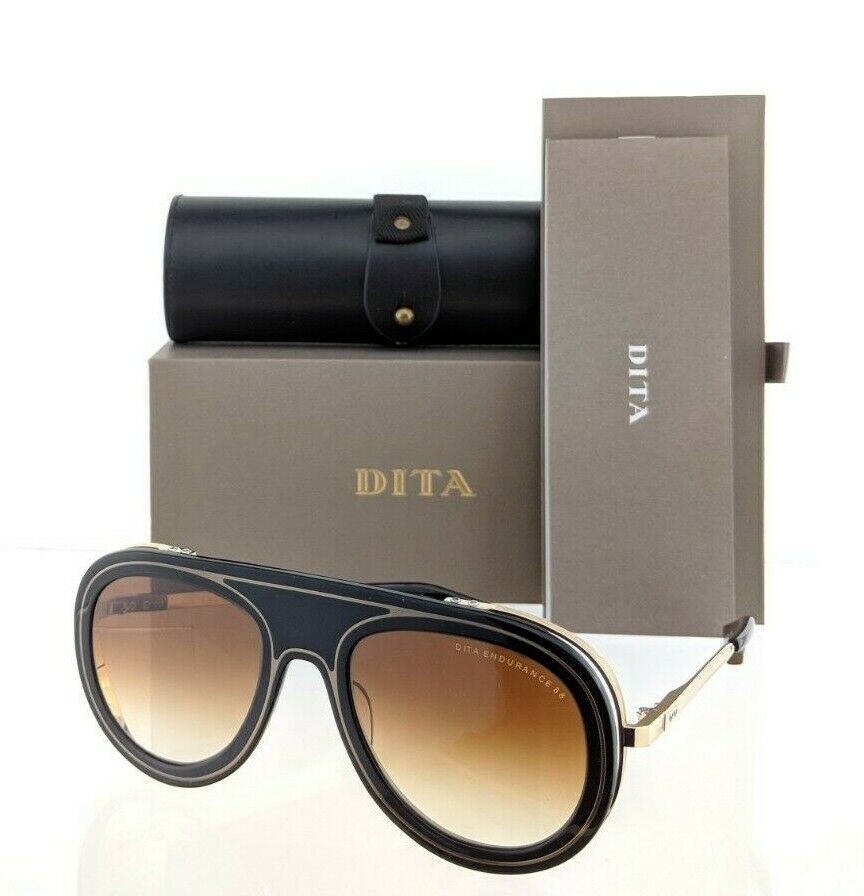 Brand New Authentic Dita Sunglasses ENDURANCE 88 DTS-55-01 Black Gold Frame