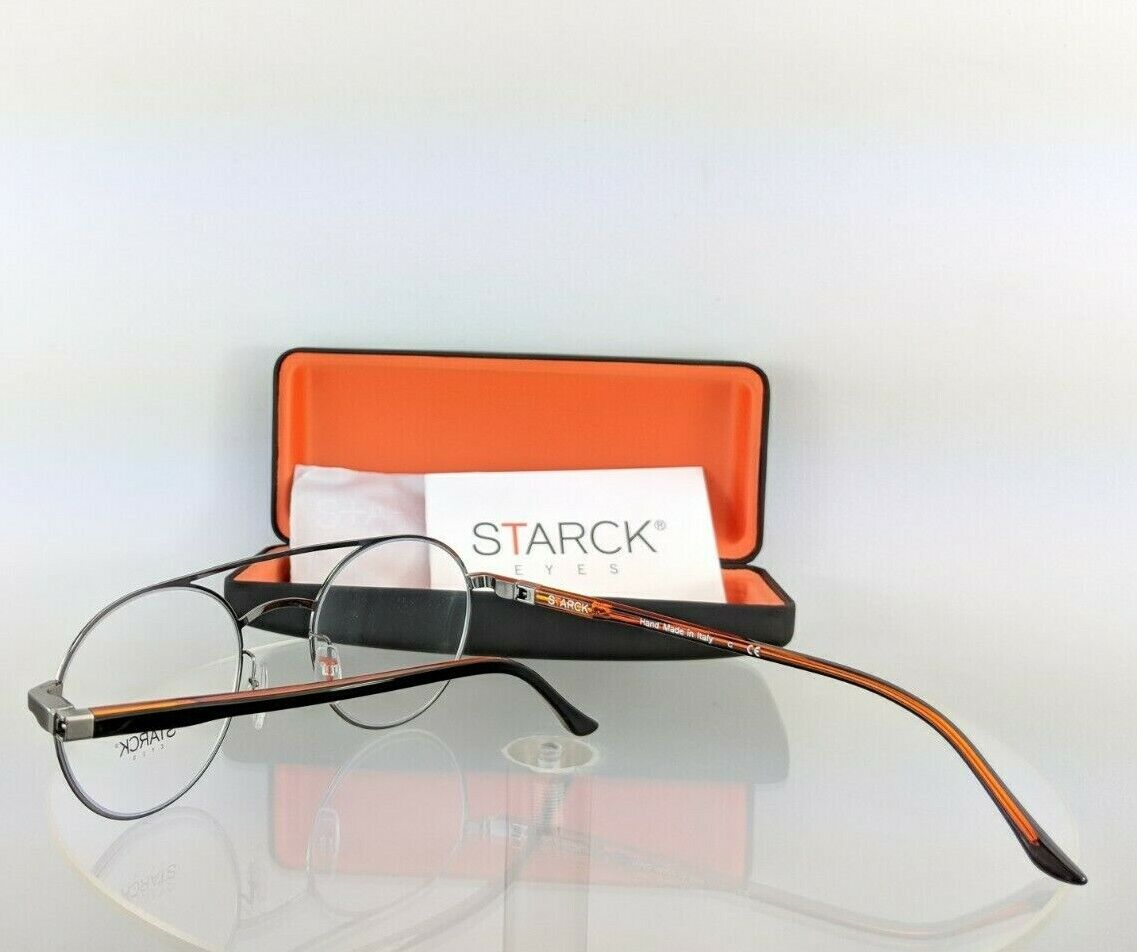 New Authentic STARCK EYES SH 2029 0006 49mm Silver Black Frame SH2029 PL