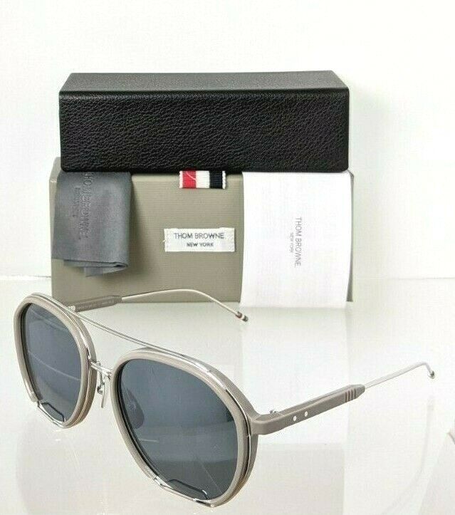 Brand New Authentic Thom Browne Sunglasses TB 810-56-02 SLV-GRY TBS810 Frame