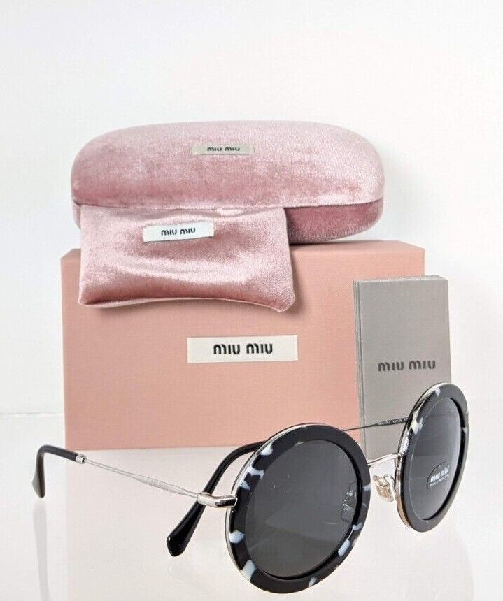 Brand New Authentic MIU MIU SMU 59U PC7 - 5S0 Sunglasses Black SMU59U Frame