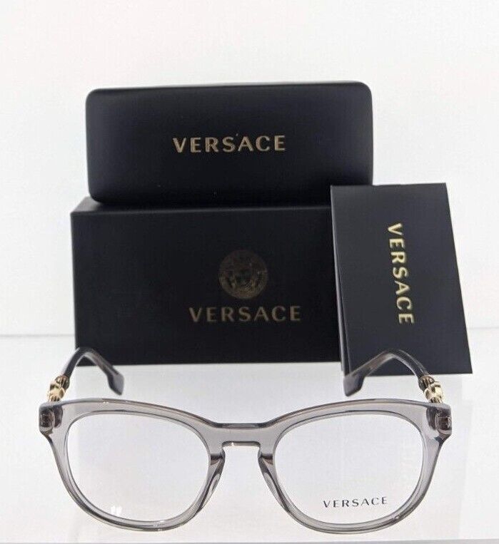 Brand New Authentic Versace Eyeglasses MOD. 3310 50mm Grey 593 3310 Frame