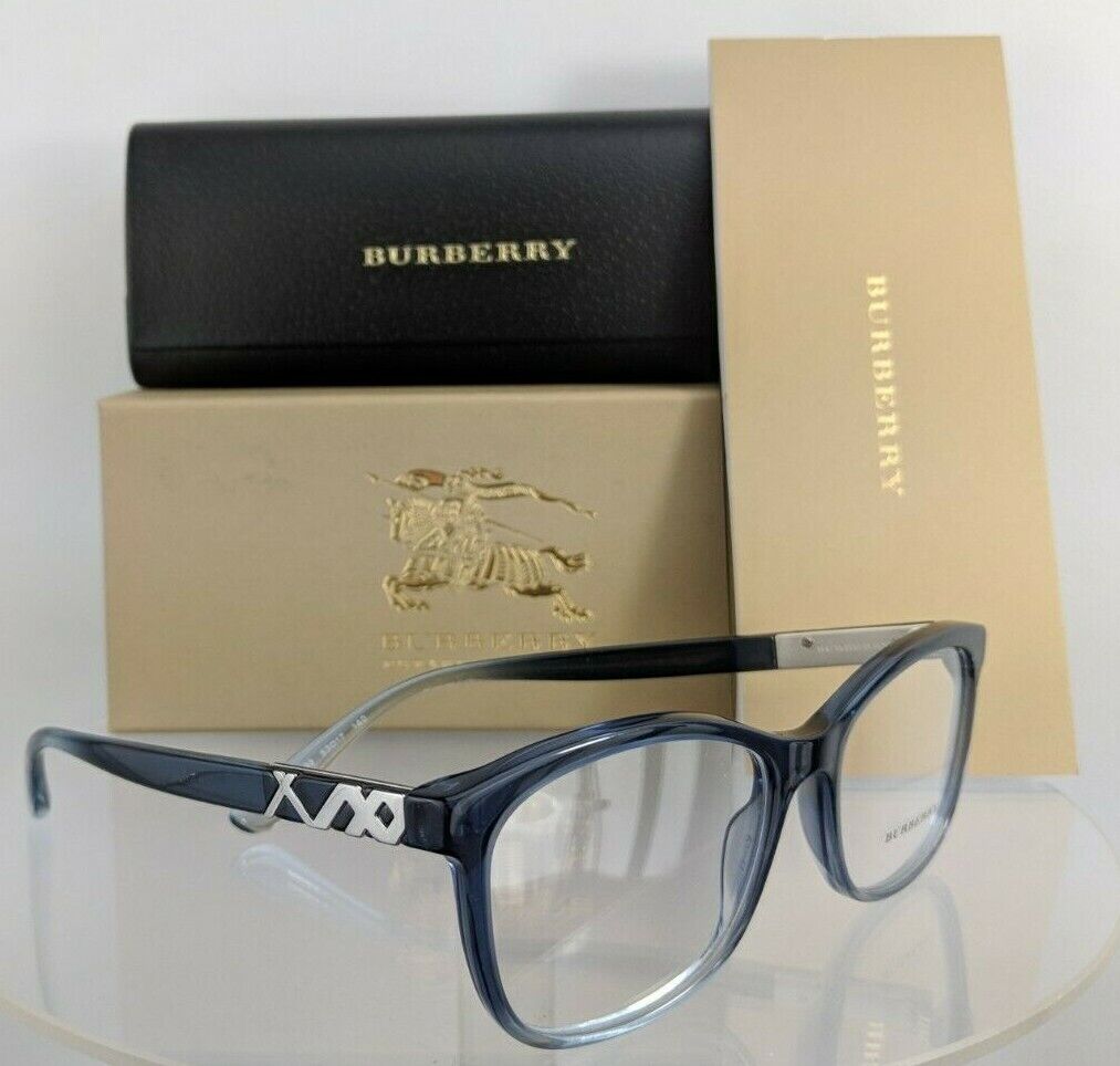 Brand New Authentic Burberry BE 2242 Eyeglasses 2242 2599 Blue Clear 53mm Frame