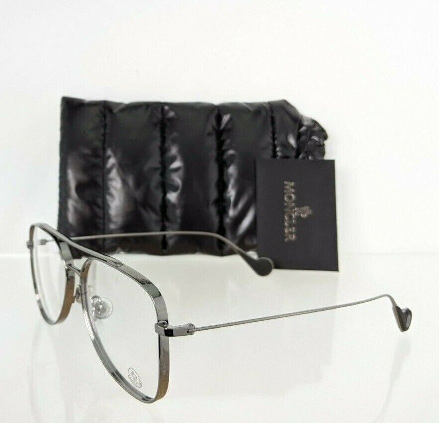 Brand New Authentic Moncler Eyeglasses ML 5083 008 57mm Gunmetal Frame