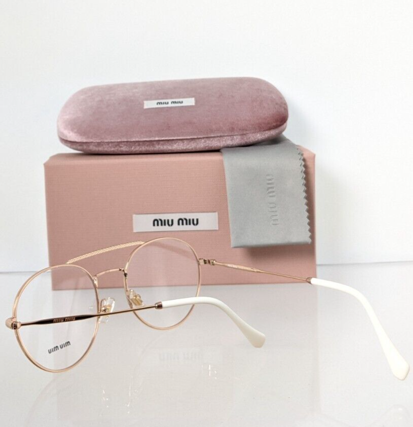 Brand New Authentic Miu Miu Eyeglasses VMU 51R SVF - 1O1 Rose Gold 52mm Frame