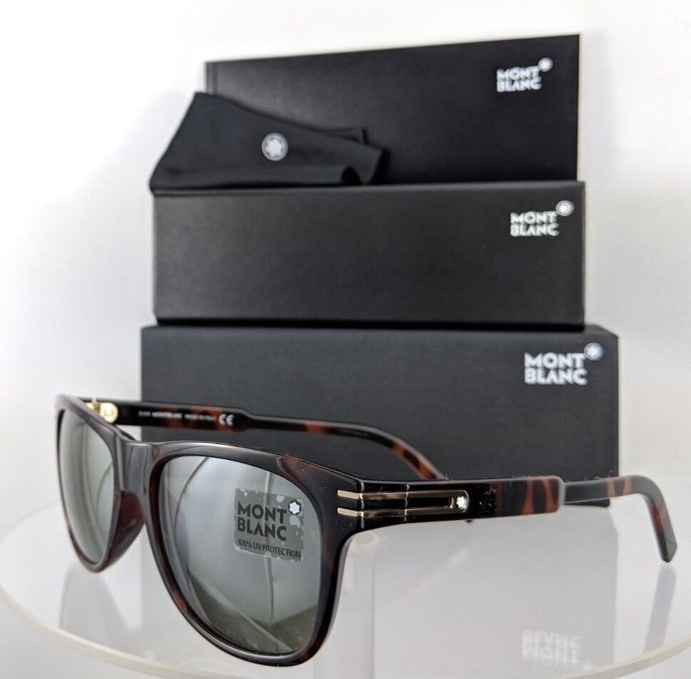 Brand New Authentic Mont Blanc Sunglasses MB 641/S 52Q Frame 55mm Tortoise 56mm