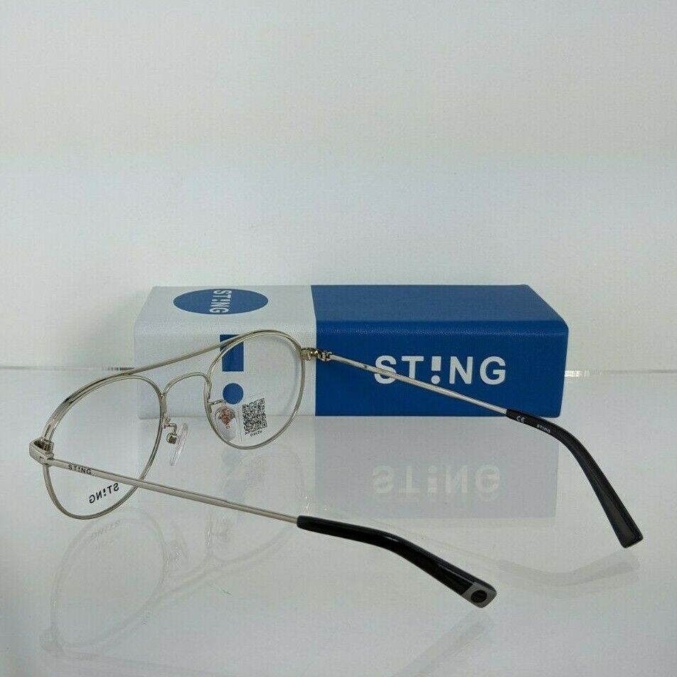Brand New Authentic Sting Occhiali Eyeglasses Circles 1 VST 410 Col. 0579 Silver