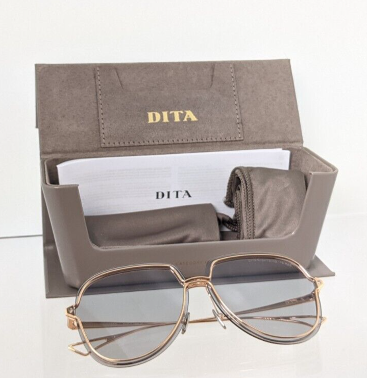 New Authentic Dita Sunglasses NIGHTBIRD - THREE DTS 520-62-02 Gold Frame