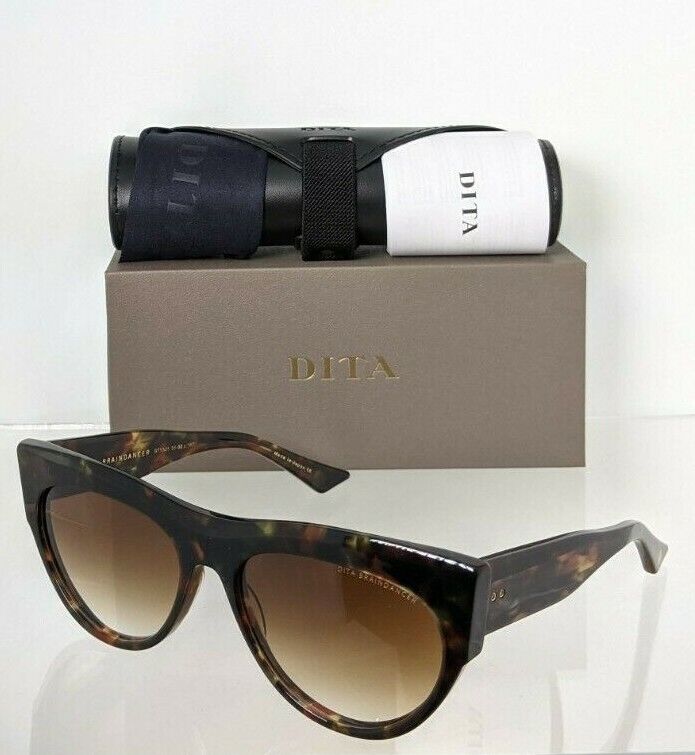 Brand New Authentic Dita Sunglasses BRAINDANCER DTS525-58-02 Tortoise Frame