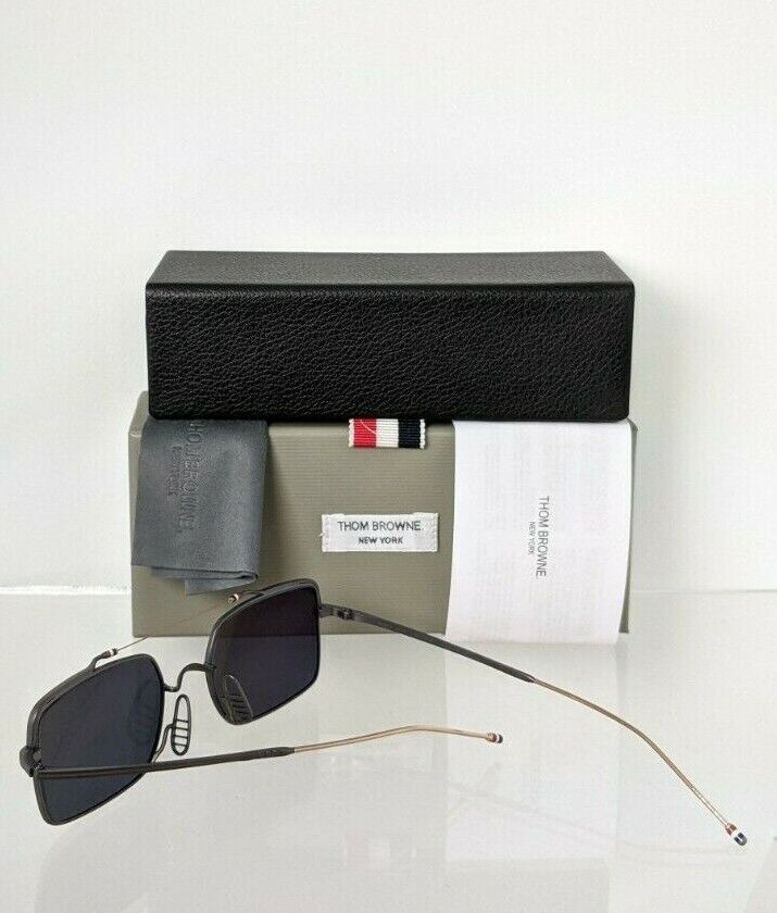 Brand New Authentic Thom Browne Sunglasses TBS 909-49-04 Black Gold TB909 Frame