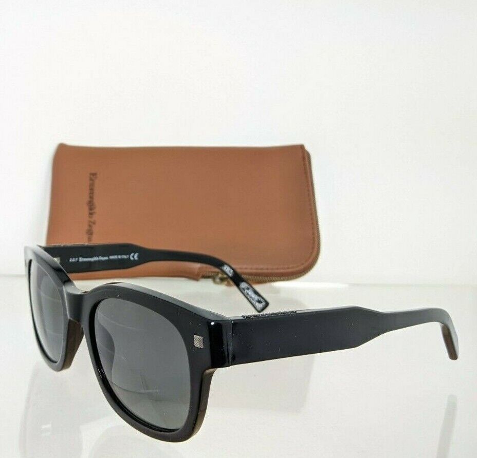 Brand New Authentic Ermenegildo Zegna EZ 0087 01A Sunglasses 52mm Frame