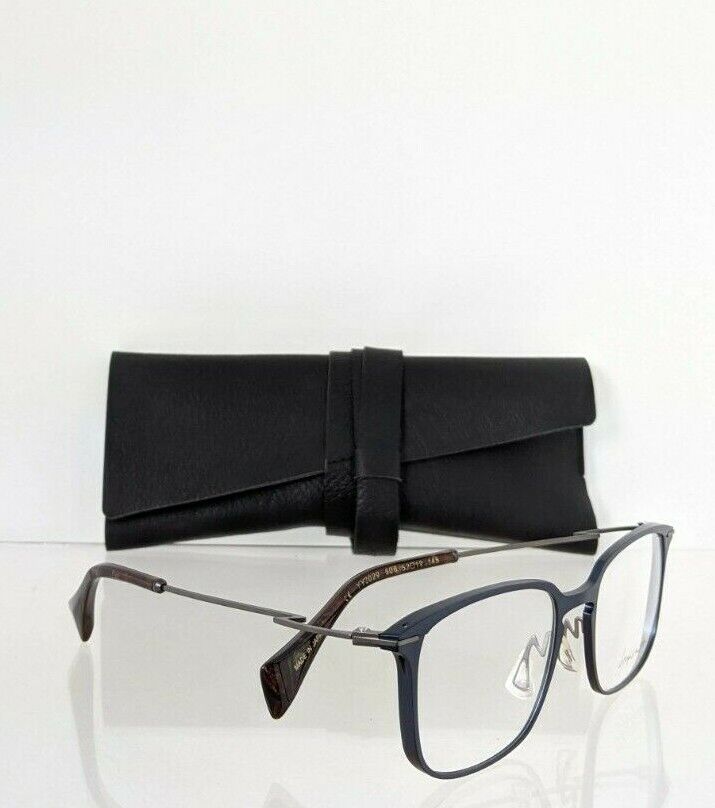 Brand New Authentic Yohji Yamamoto Eyeglasses YY 3029 606 52mm Blue Frame