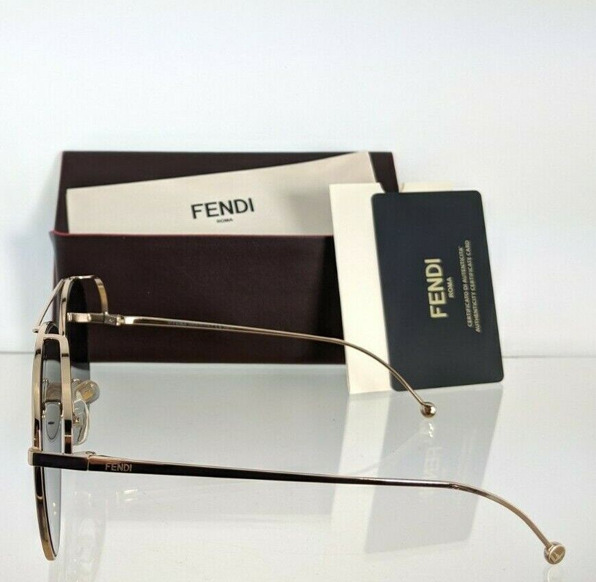 Brand New Authentic Fendi FF 0286/S Sunglasses J5GFQ Gold Frame 0286