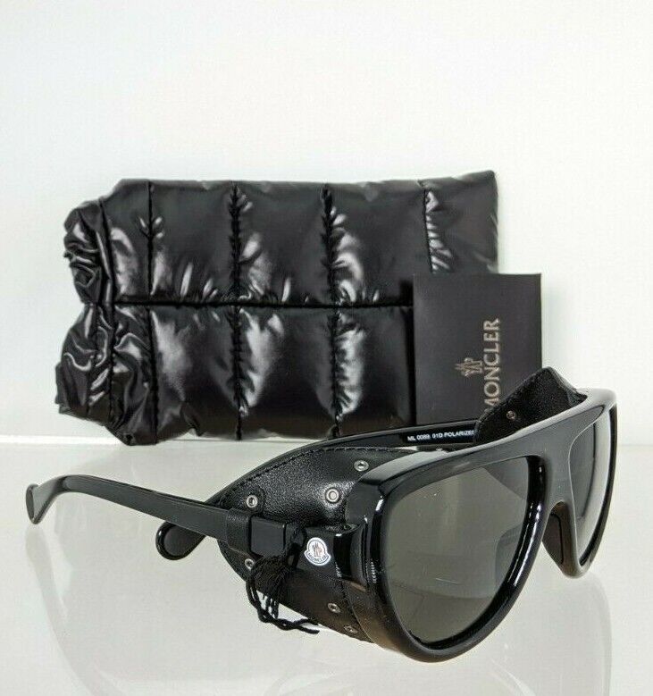 Brand New Authentic Moncler Sunglasses MR MONCLER ML 0089 01D Polarized 57mm