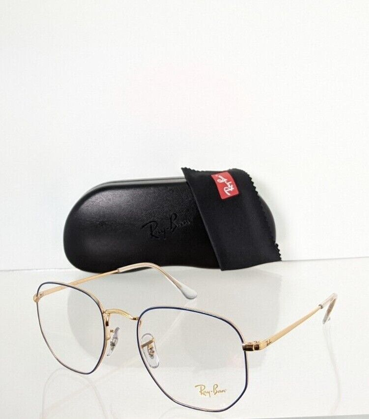 Brand New Authentic Ray Ban Eyeglasses RB 6448 3105 Rectangle 51mm RB 6448 Gold