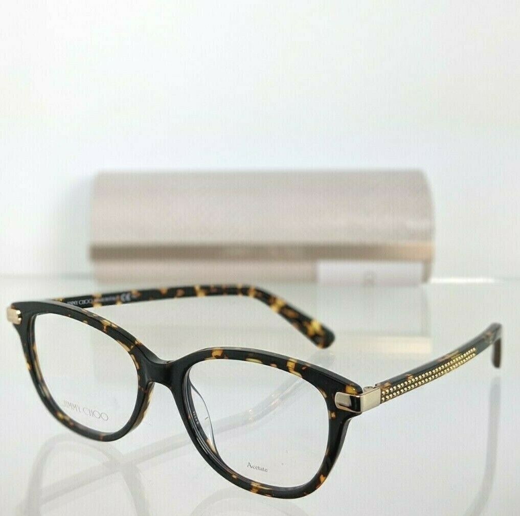 Brand New Authentic Jimmy Choo Eyeglasses JM 196 086 Tortoise Gold Frame 196