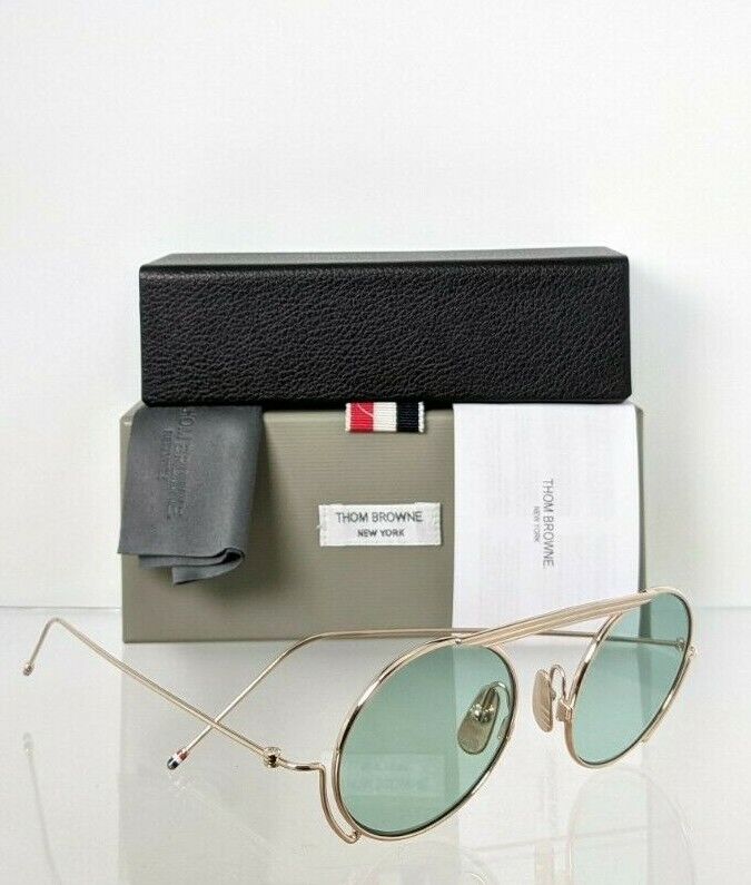 Brand New Authentic Thom Browne Sunglasses TBS 111-01 Gold TB111 Frame