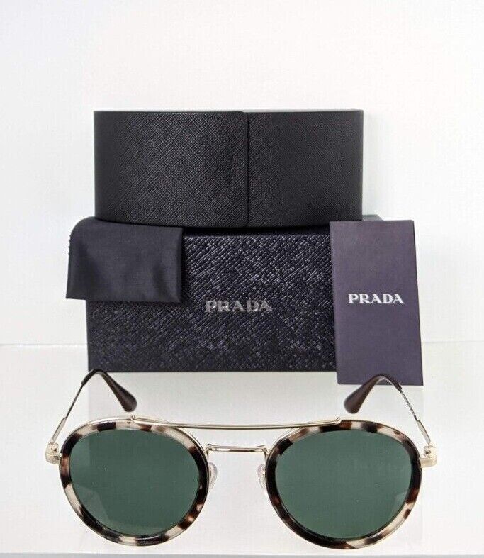 Brand New Authentic Prada Sunglasses SPR 56X Sunglasses 02A - 728 Gold Tortoise