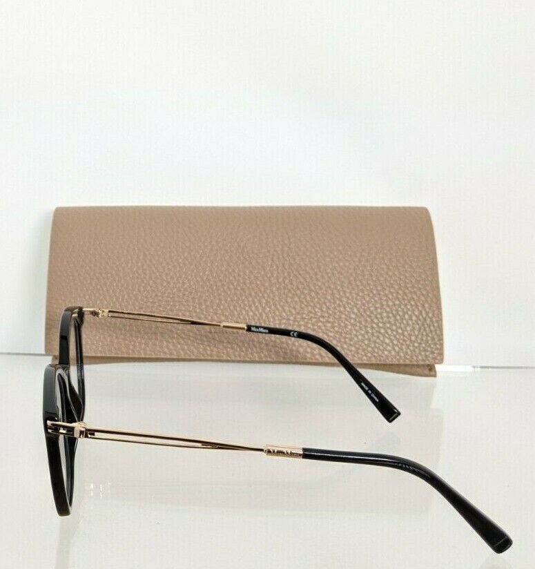 Brand New Authentic Max Mara Eyeglasses MM 1383 807 Black & Gold 1383 Frame