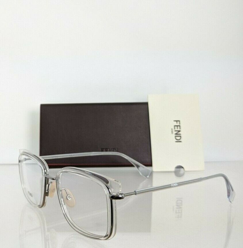 Brand New Authentic Fendi Eyeglasses FF 0385 900 53mm Clear & Gold Frame 0385