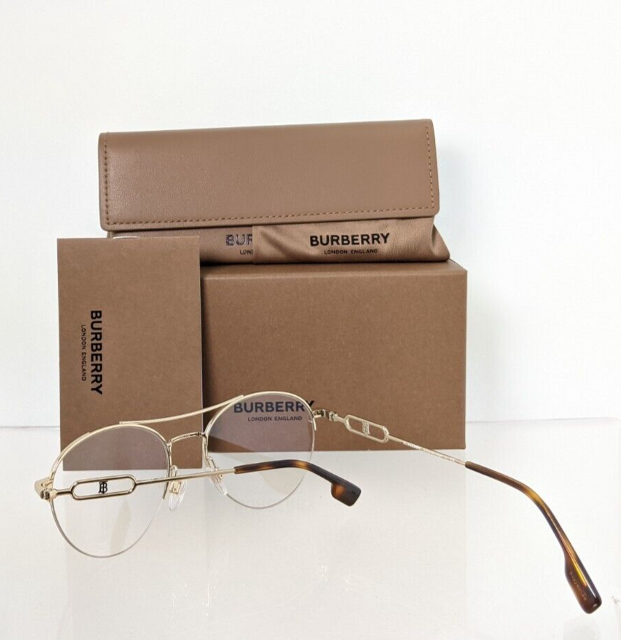 Brand New Authentic Burberry Eyeglasses BE 1354 1320 Gold 53mm Frame 1354