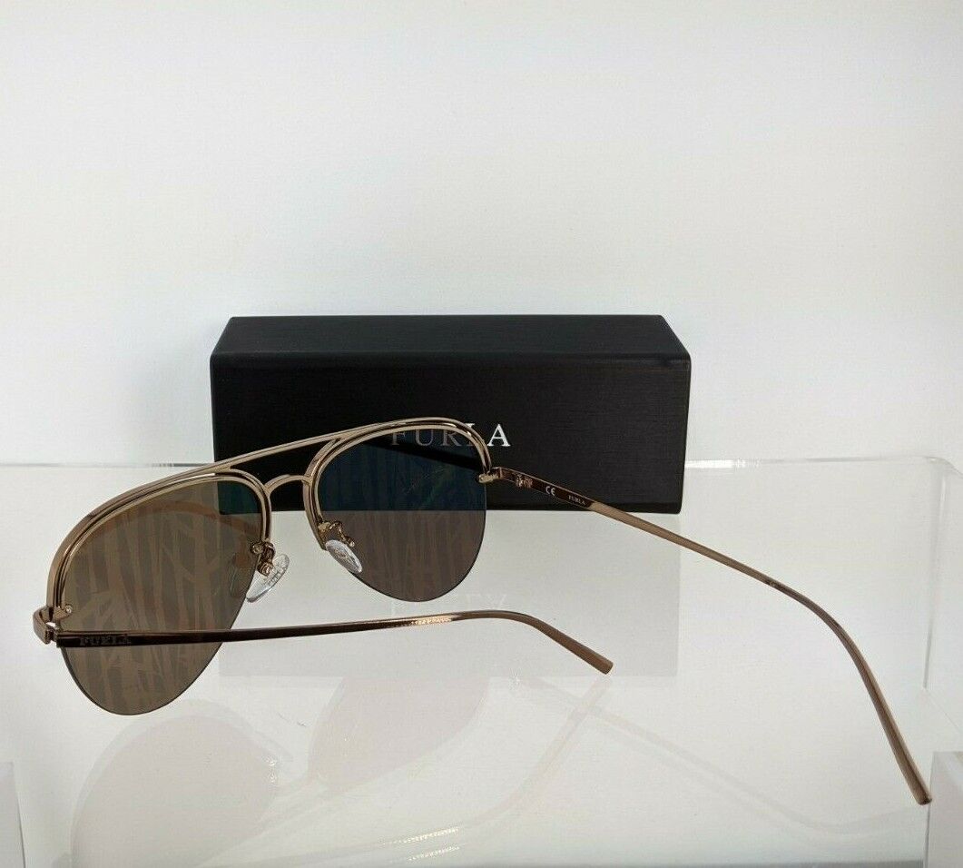 Brand New Authentic FURLA Sunglasses SFU 177 R80L Brown 59mm Frame