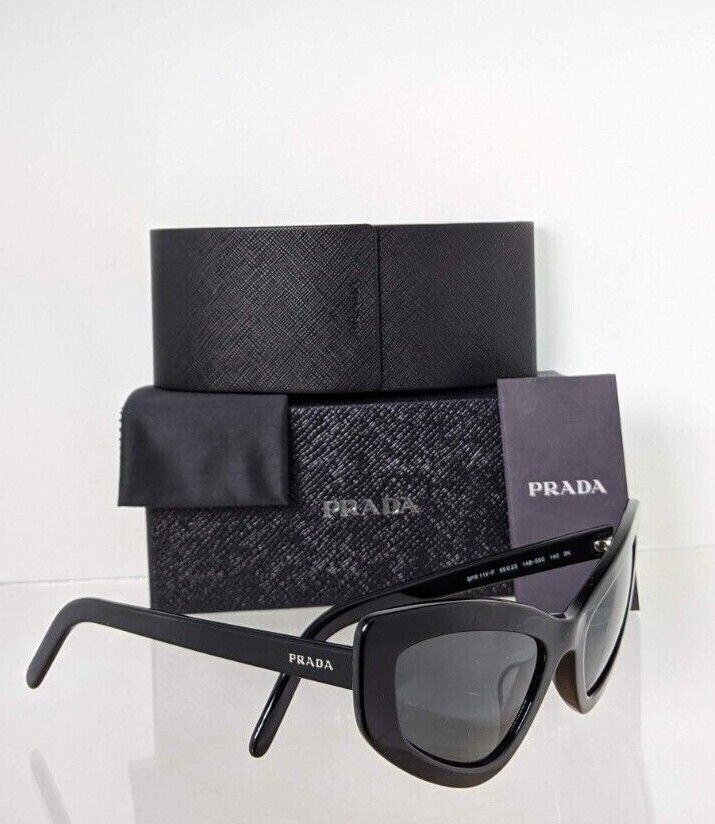 Brand New Authentic Prada Sunglasses SPR 11V-F Sunglasses 1AB - 5S0 Dark Black