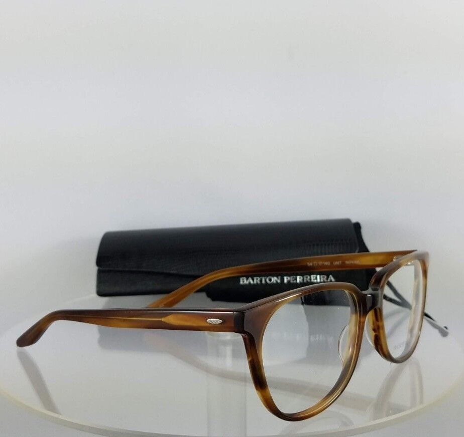 Brand New Authentic Barton Perreira Eyeglasses Novak Brown Umt 54Mm Frame
