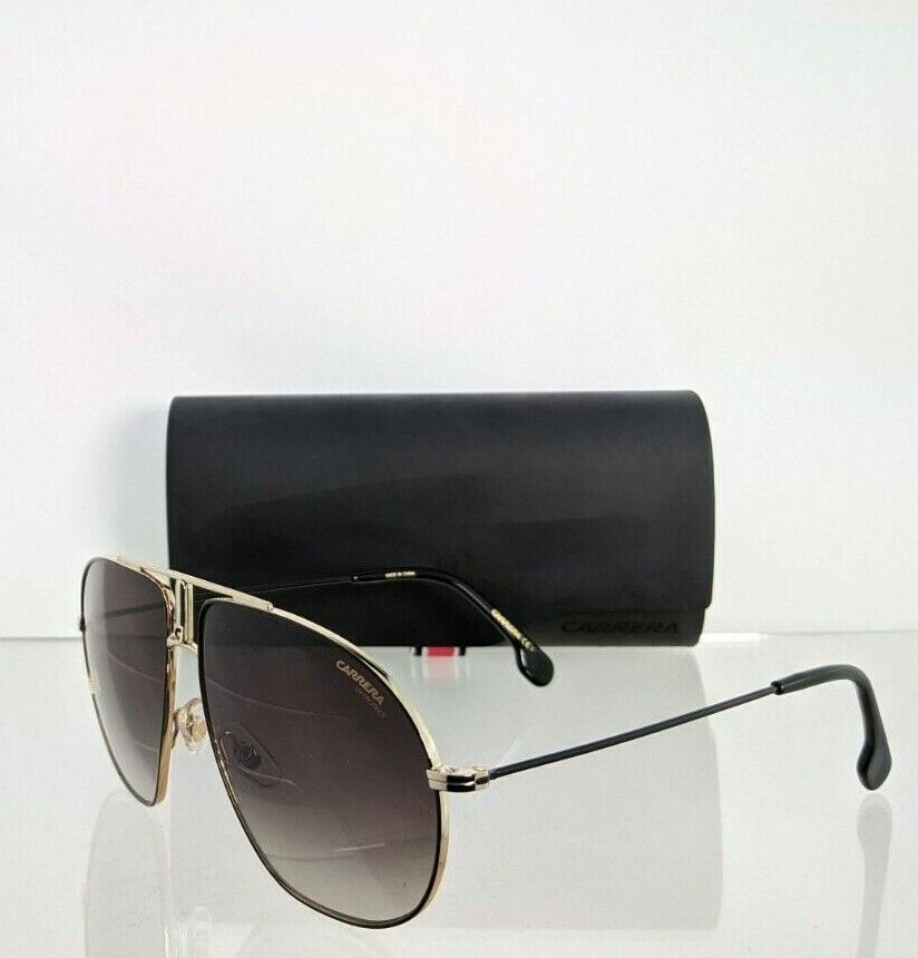 Brand New Authentic Carrera Sunglasses Bound 2M2HA Black & Gold 62mm Frame