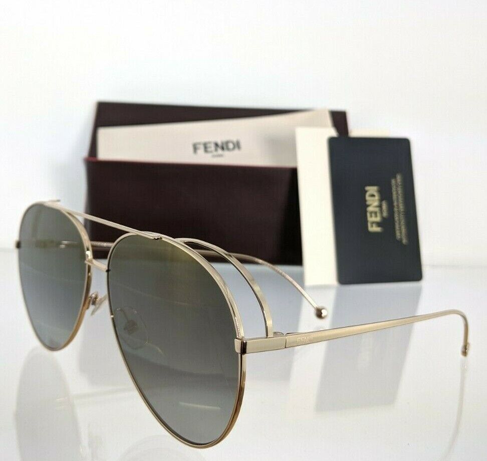 Brand New Authentic Fendi FF 0286/S Sunglasses J5GFQ Gold Frame 0286