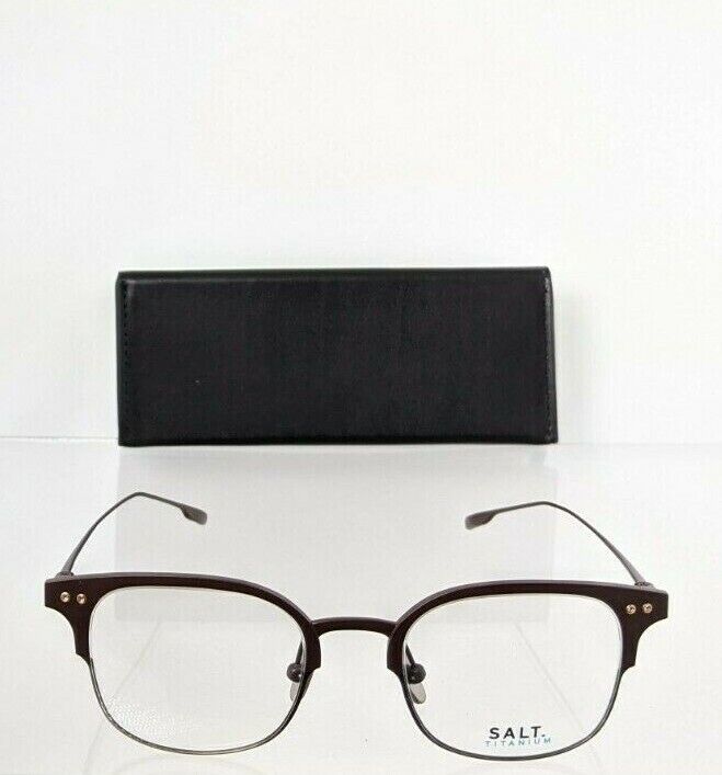 Brand New Authentic Salt Eyeglasses VAUGHN TKC/ATQG Brown Frame 48mm