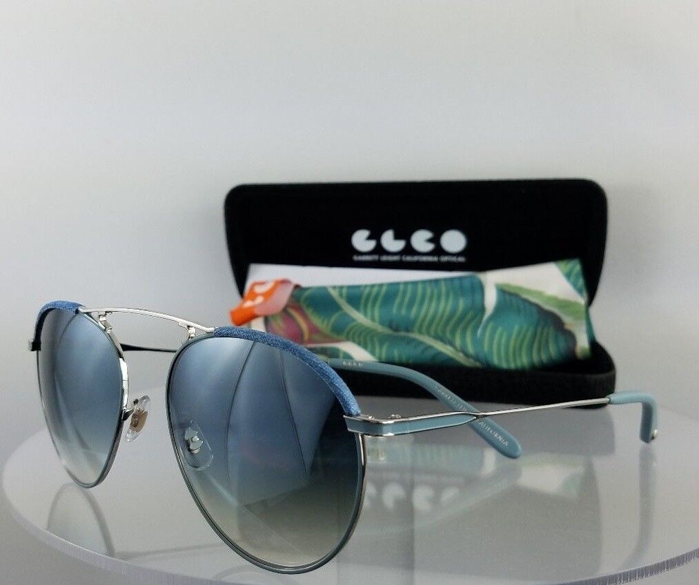 Brand New Authentic Garrett Leight INNES D Light Blue Silver Sunglasses Frame