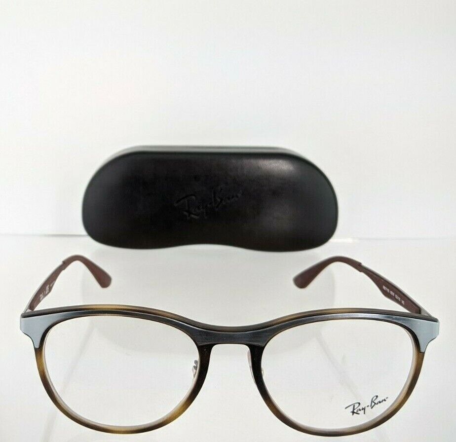 Brand New Authentic Ray Ban Eyeglasses RB 7116 8016 Brown 53mm Frame