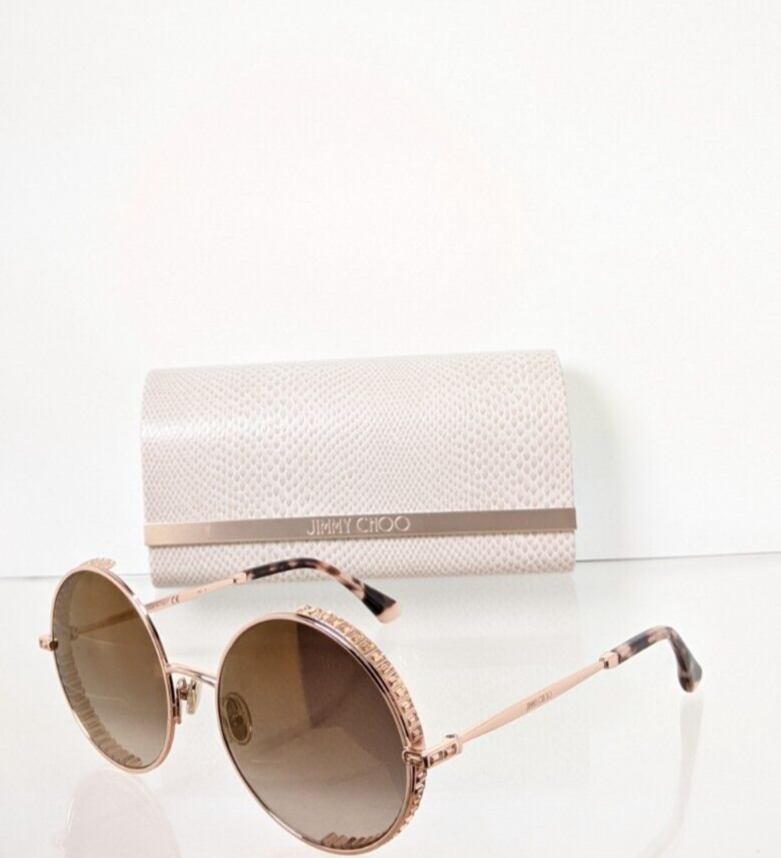 Brand New Authentic Jimmy Choo Sunglasses GOLDYS DDBJL Rose Gold Frame GOLDY