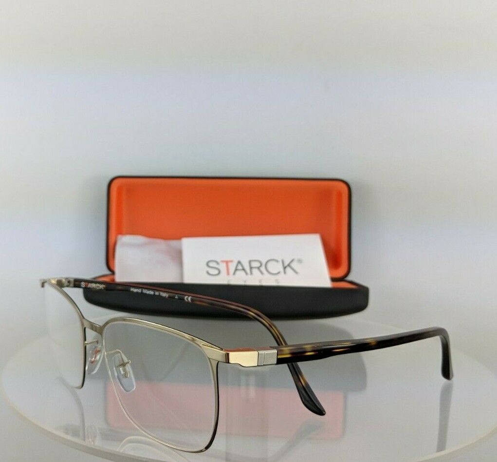 New Authentic Starck Eyes Sh 2028 0003 55Mm Gold And Tortoise Frame Sh2028 Pl