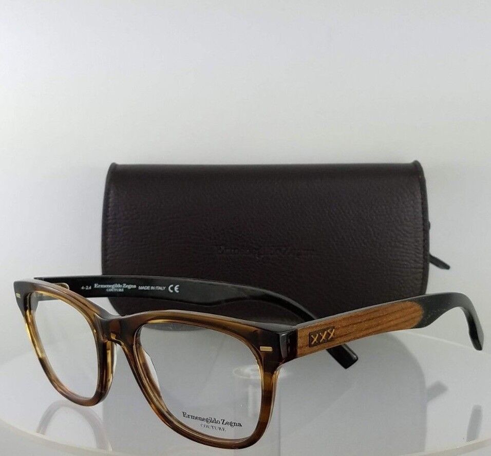 Brand New Authentic Ermenegildo Zegna Couture Eyeglasses EZ 5001 048 52mm Brown