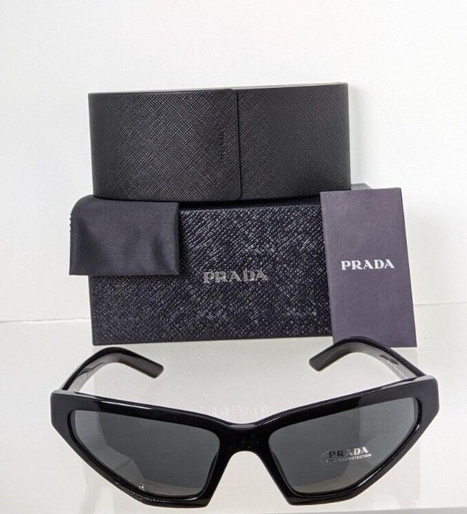 Brand New Authentic Prada Sunglasses SPR 12V Sunglasses 1AB - 5S0 Dark Black