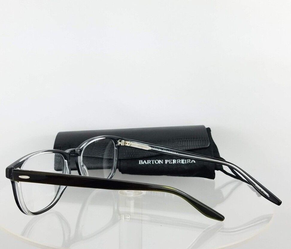 Brand New Authentic Barton Perreira Eyeglasses Sheldon BCR Black Clear 52mm
