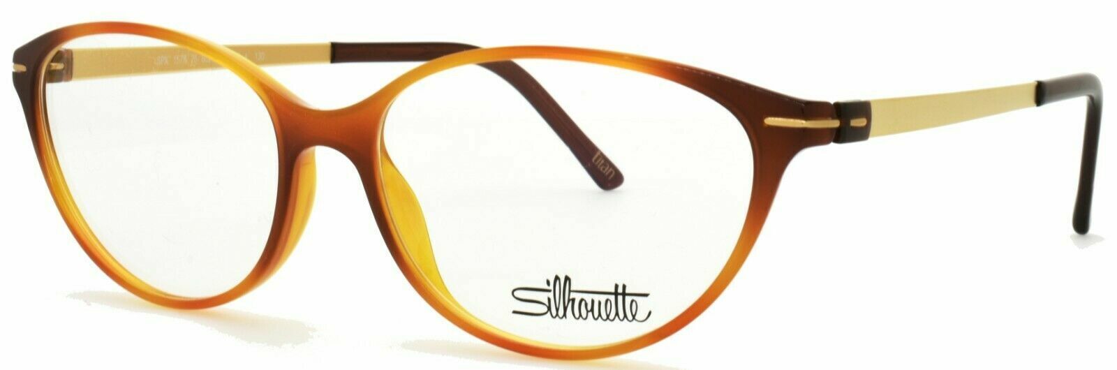 Brand New Authentic Silhouette Eyeglasses SPX 1578 75 6020 Titanium Frame 56mm