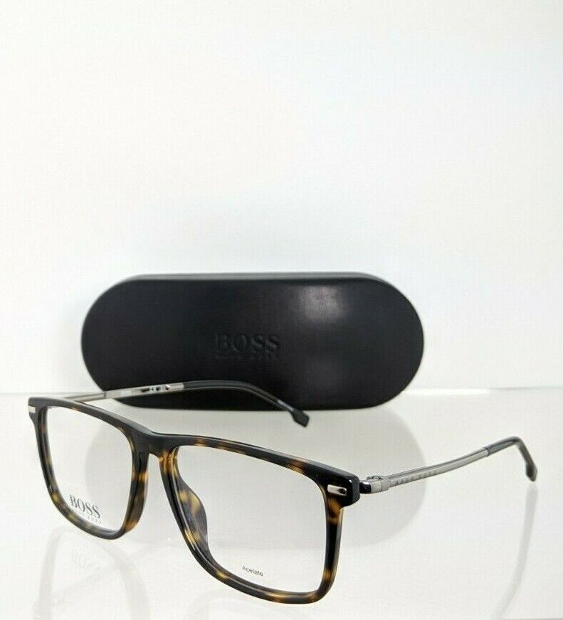 Brand New Authentic Hugo Boss 0931 Eyeglasses 086 Tortoise Silver Frame BO0931