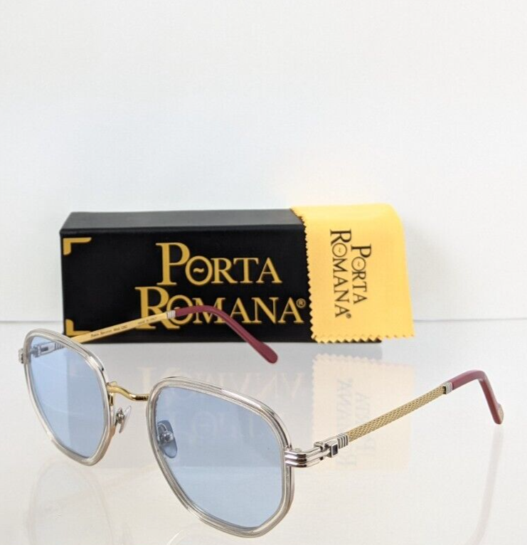 New Authentic Porta Romana Sunglasses MOD 1262 Col 600BP Gold Plated Vintage