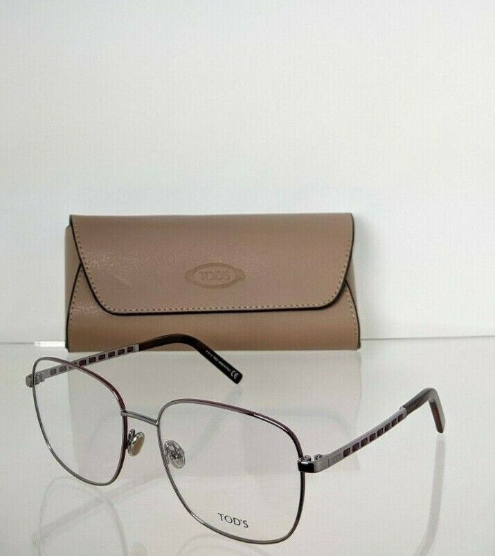 Brand New Authentic Tod's Eyeglasses TO 5210 014 56mm Gunmetal Frame TO 5210