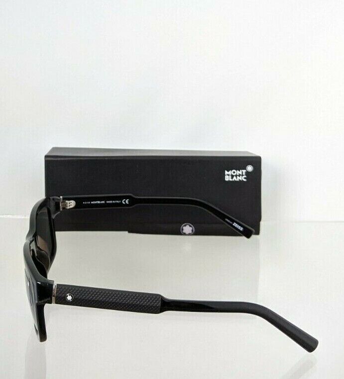 Brand New Authentic Mont Blanc Sunglasses MB653 01N 55mm Black Frame 653