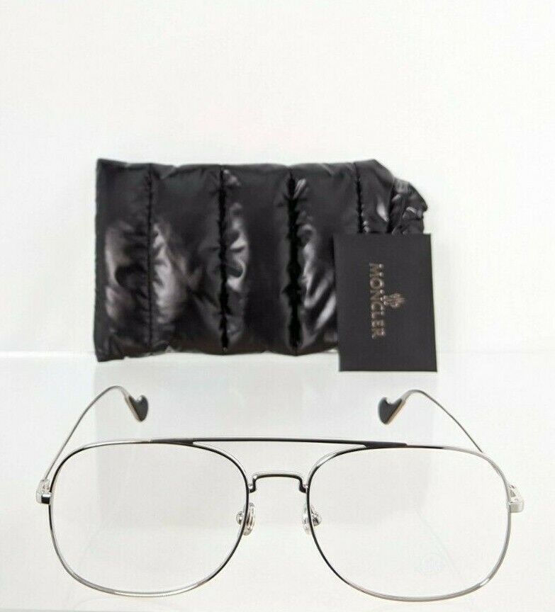 Brand New Authentic Moncler Eyeglasses ML 5060 016 58mm Silver Frame