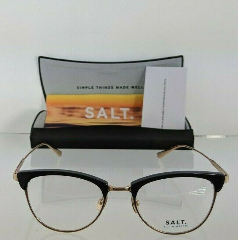 Brand New Authentic SALT Eyeglasses PAIGE BK Titanium Hand Made Frame 50mm Frame
